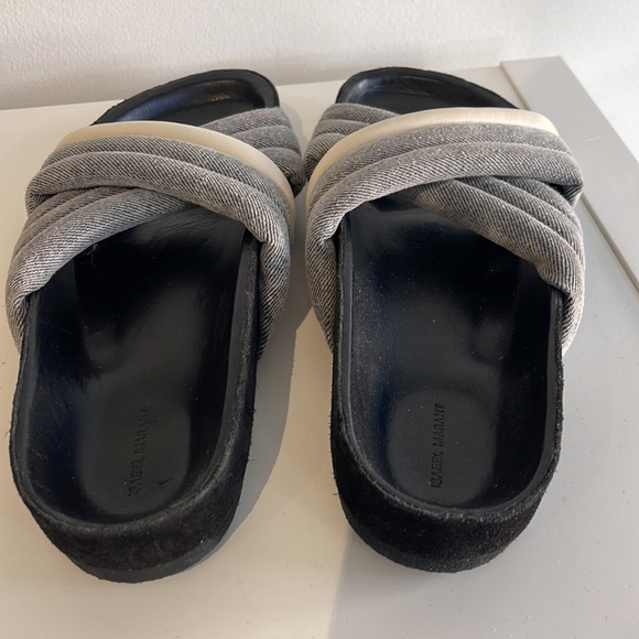 Isabel Marant padded criss-cross slides - Picture 4 of 6